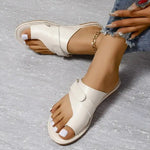 PU leren sandalen met teenring Dames