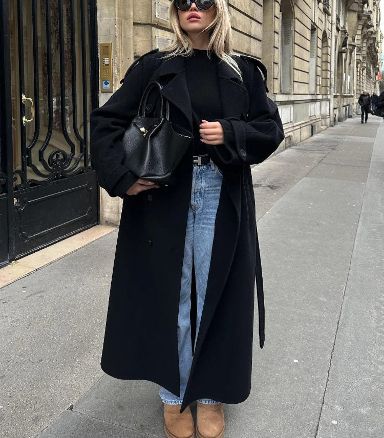 Trenchcoat Dames Lang met Riem