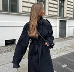 Trenchcoat Dames Lang met Riem