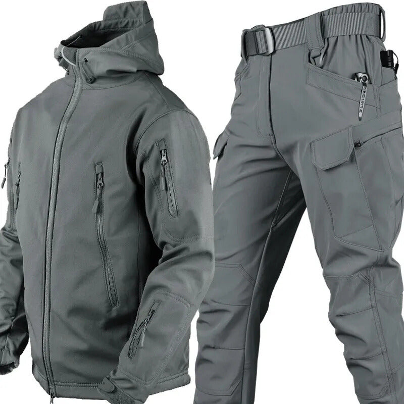 Softshell Jas Heren met Cargobroek Outdoor Set