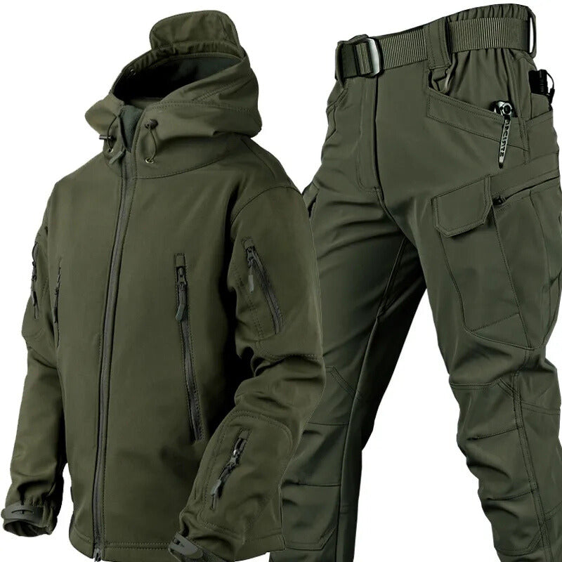 Softshell Jas Heren met Cargobroek Outdoor Set